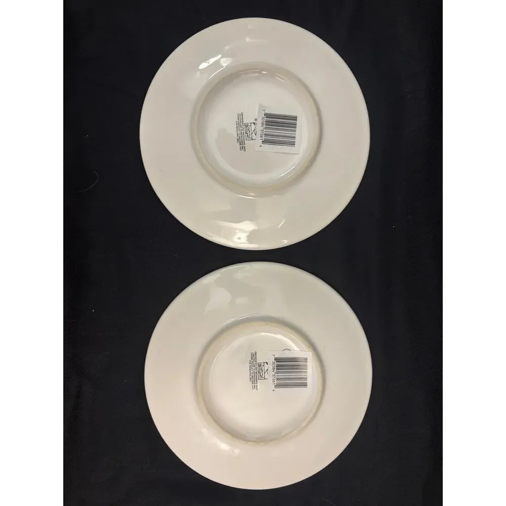Certified International Snowman's Farmhouse 2 Dessert Plates by Susan Winget 9
